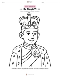 Anteprima della scheda stampabile di Re Giorgio VI