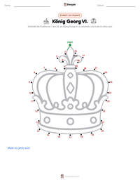 König Georg VI. druckbare Arbeitsblatt Vorschau