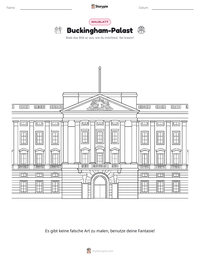Buckingham-Palast druckbare Arbeitsblatt Vorschau