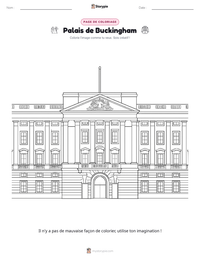 Aperçu de la feuille de travail imprimable Palais de Buckingham