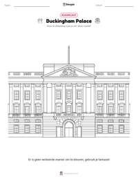 Buckingham Palace afdrukbare werkblad voorbeeld