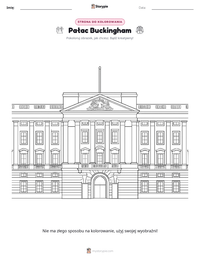 Podgląd drukowalnego arkusza ćwiczeń Pałac Buckingham