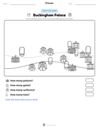 Buckingham Palace printable worksheet preview