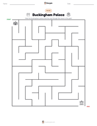 Buckingham Palace printable worksheet preview