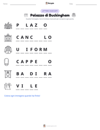 Anteprima della scheda stampabile di Palazzo di Buckingham
