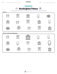 Buckingham Palace printable worksheet preview
