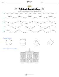 Aperçu de la feuille de travail imprimable Palais de Buckingham