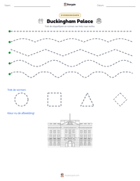 Buckingham Palace afdrukbare werkblad voorbeeld