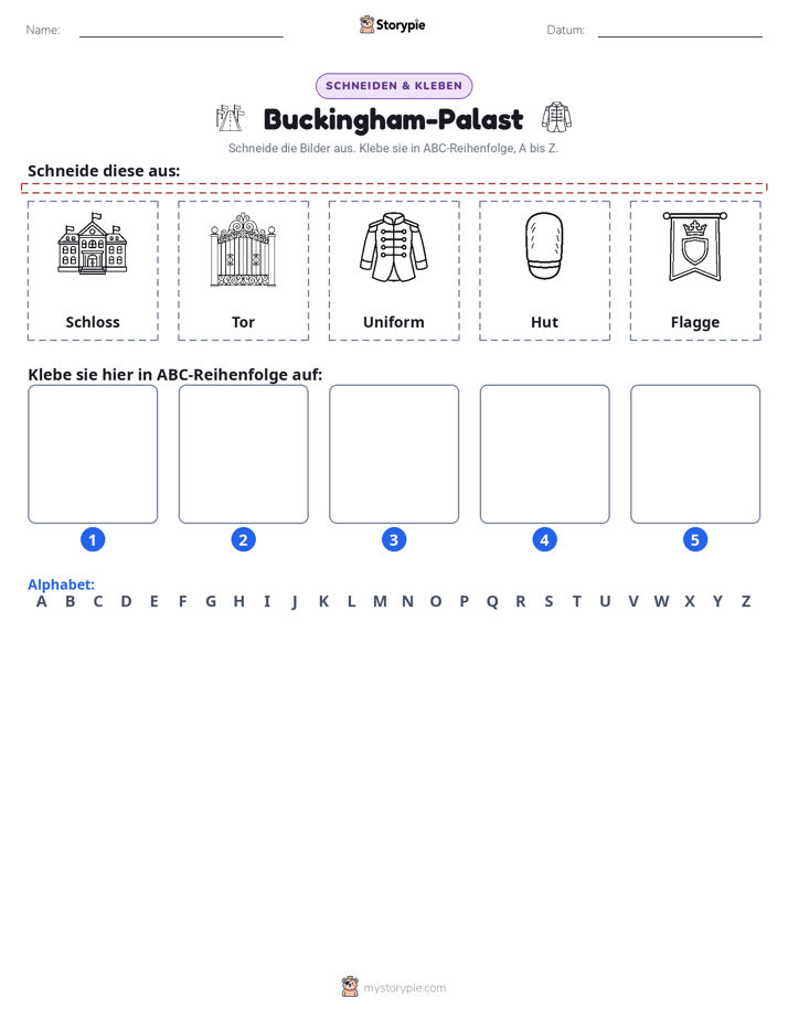 Schneiden & Einfügen Alphabet