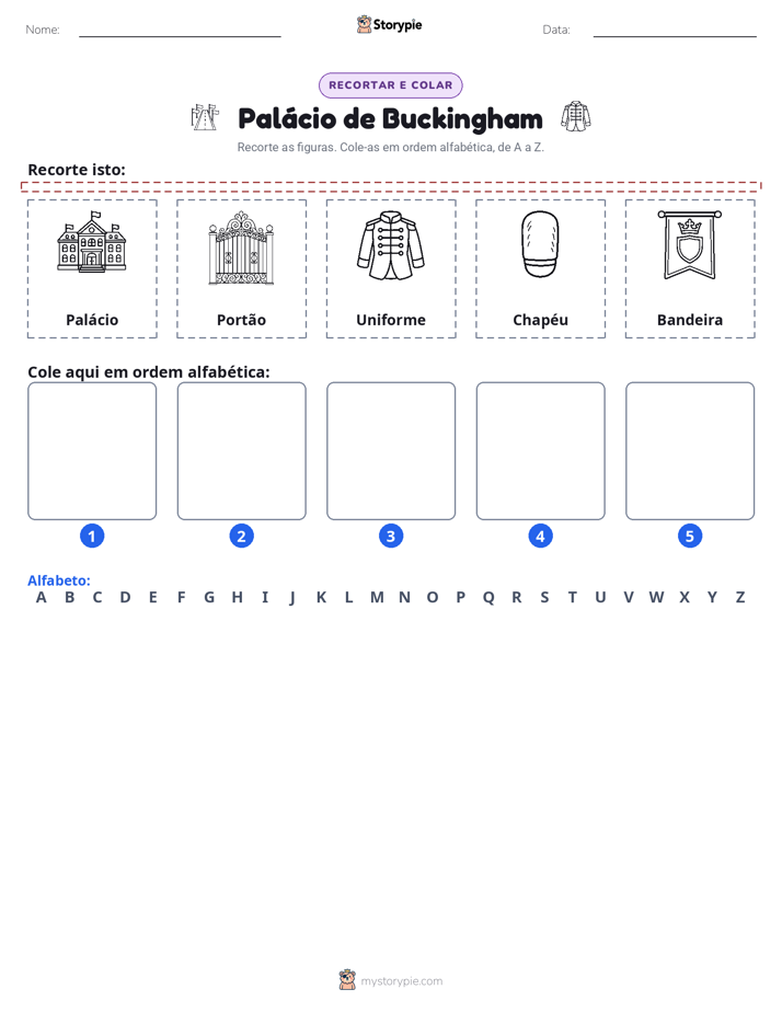 Recortar & Colar Alfabeto