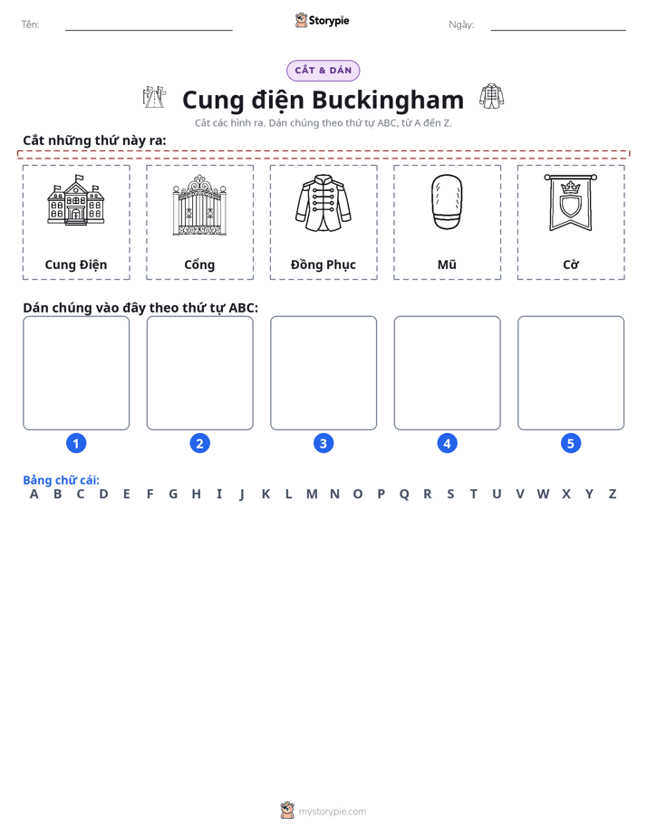 Cắt & Dán Chữ Cái