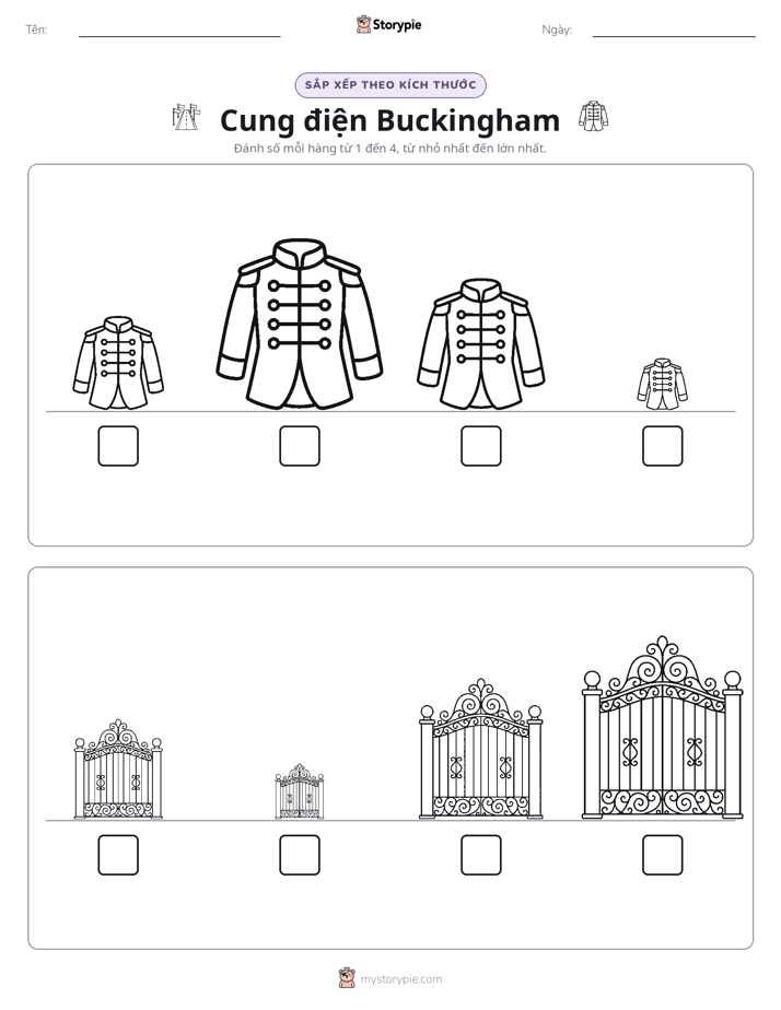 Thứ Tự Kích Thước