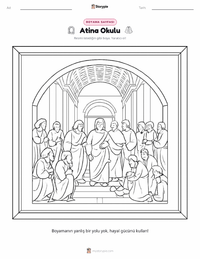 Atina Okulu yazdırılabilir çalışma sayfası önizlemesi