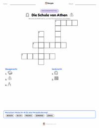 Die Schule von Athen druckbare Arbeitsblatt Vorschau