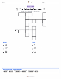 The School of Athens printable worksheet preview