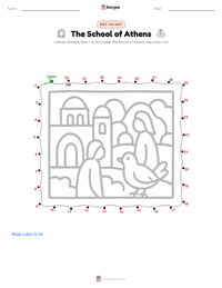 The School of Athens printable worksheet preview