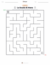Anteprima della scheda stampabile di La Scuola di Atene