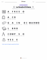 Anteprima della scheda stampabile di La Scuola di Atene
