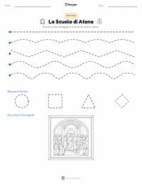 Anteprima della scheda stampabile di La Scuola di Atene