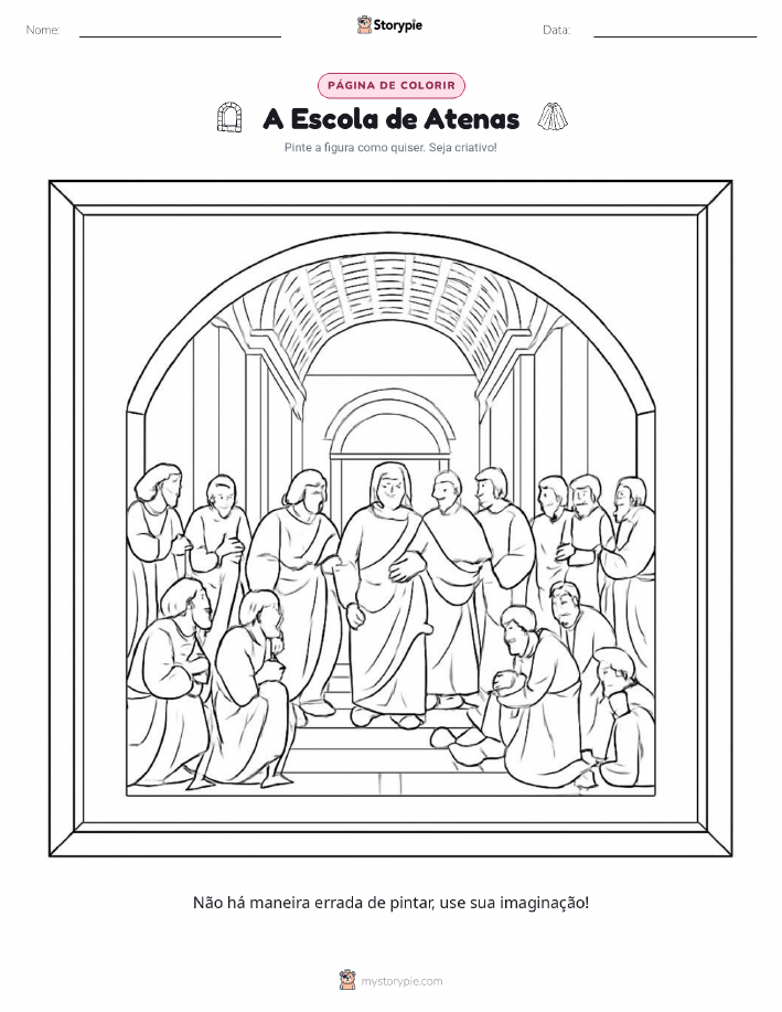 Página para colorir