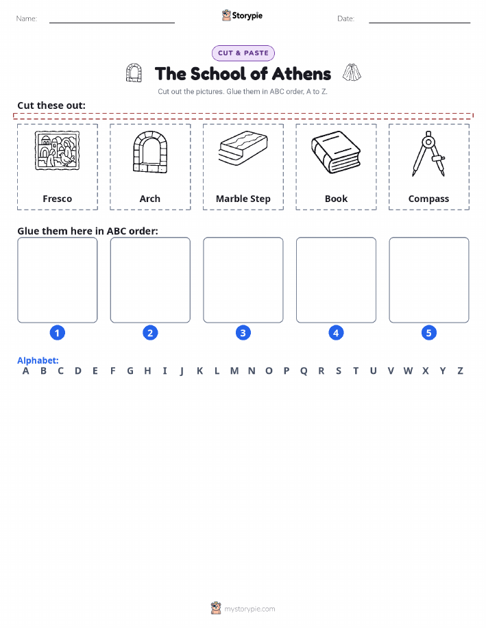 Cut & Paste Alphabet