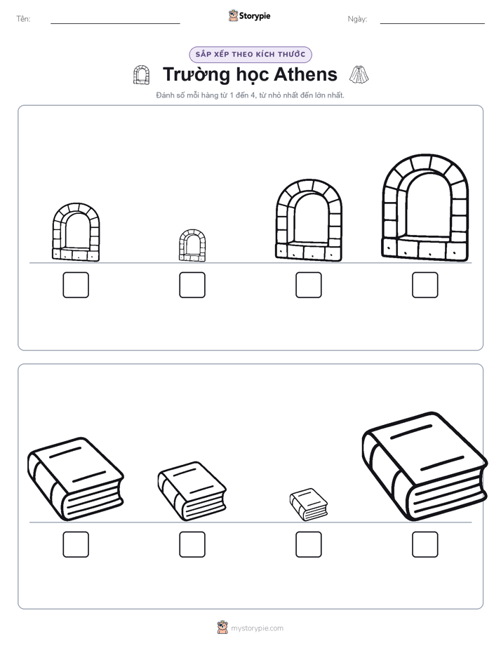 Thứ Tự Kích Thước