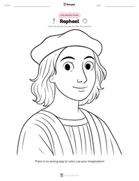 Raphael printable worksheet preview