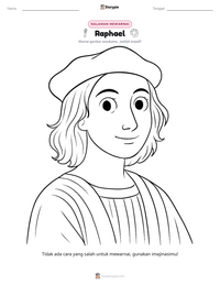 Prabaca lembar kerja cetak Raphael