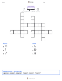 Raphael printable worksheet preview