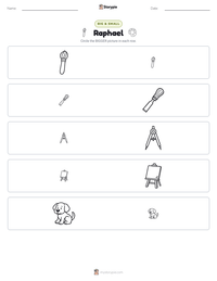 Raphael printable worksheet preview