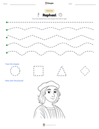 Raphael printable worksheet preview