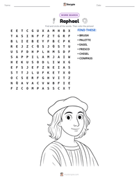 Raphael printable worksheet preview