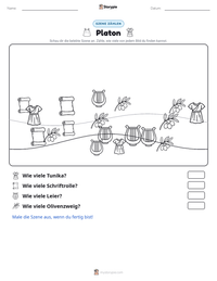 Platon druckbare Arbeitsblatt Vorschau
