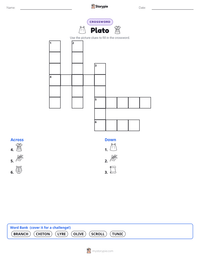 Plato printable worksheet preview