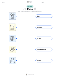 Plato printable worksheet for kids