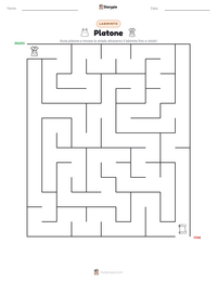 Anteprima della scheda stampabile di Platone