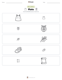 Plato printable worksheet preview