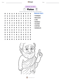 Aperçu de la feuille de travail imprimable Platon