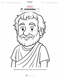 Aristoteles Malvorlage für Kinder
