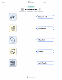 Aristoteles druckbare Arbeitsblatt für Kinder