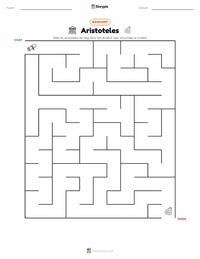 Aristoteles afdrukbare werkblad voorbeeld