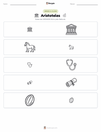 Aristoteles druckbare Arbeitsblatt Vorschau