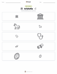Aristotle printable worksheet preview