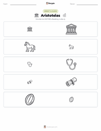 Aristoteles afdrukbare werkblad voorbeeld