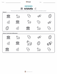 Aristotle printable worksheet preview