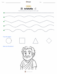 Aristotle printable worksheet preview