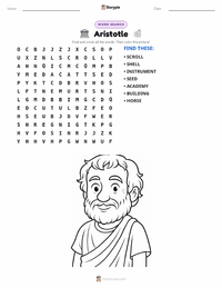 Aristotle printable worksheet preview