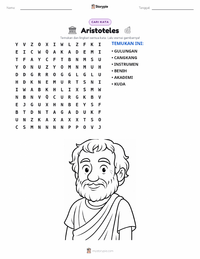 Prabaca lembar kerja cetak Aristoteles