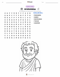 Aristoteles yazdırılabilir çalışma sayfası önizlemesi