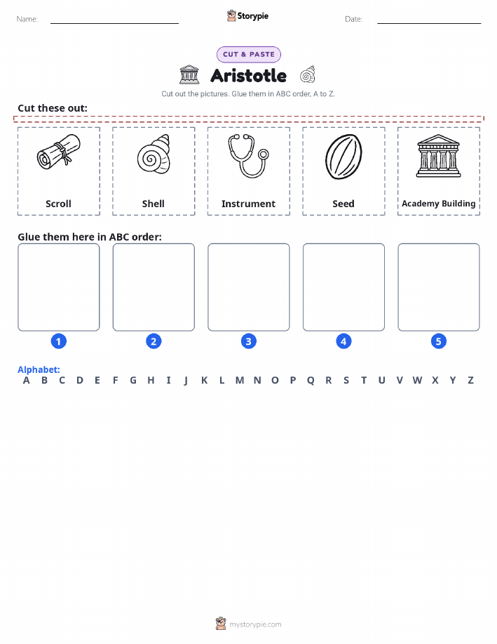 Cut & Paste Alphabet
